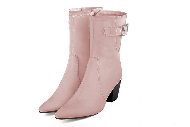 Bottines rose poudré femme online